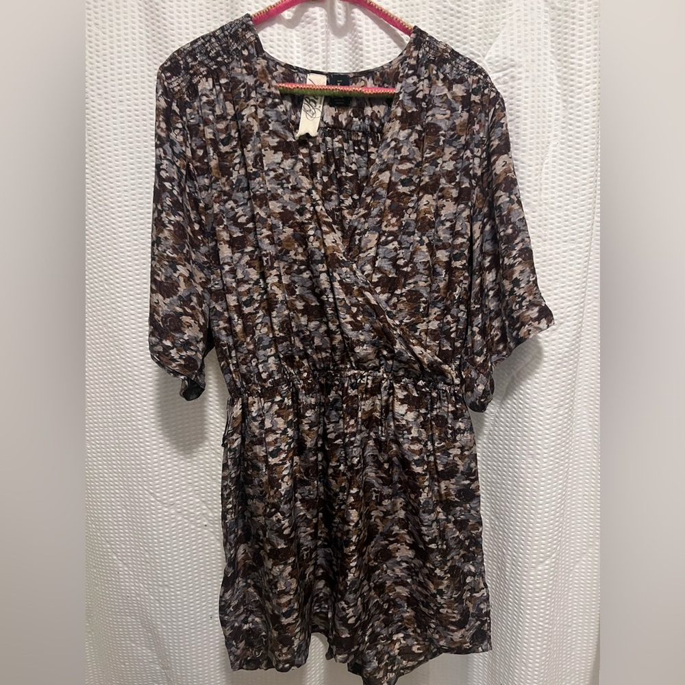 Bird by Juicy Couture silk short jumpsuit L